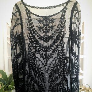 Transparent Lace Dress Cover